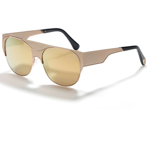 ill.i Optics by Will.I.Am unisex gold metal gold mirrored lens large sunglasses - Picture 1 of 9